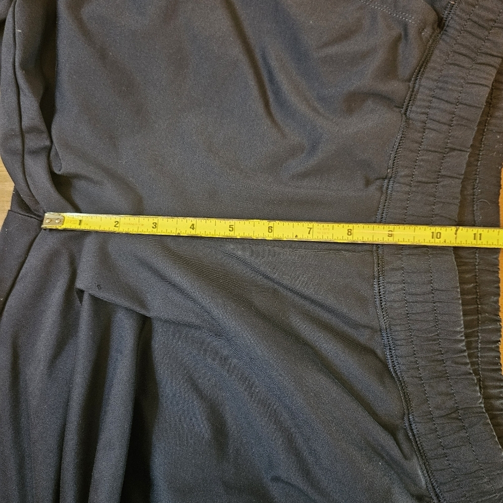 Aerie Pull On Side Snap Culotte Wide Leg Cropped Pants Pockets Navy Size Medium - Picture 8 of 14